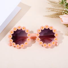 Kids Casual Flower Sun Protection Sunglasses for Boys and Girls