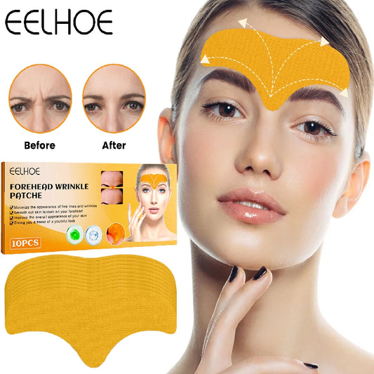 10 pcs Wrinkle Forehead Patches - Reduce Wrinkles and Fine Lines
