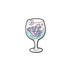 Cartoon Gem Diamond Goblet Brooch For Men