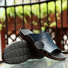 Men's Open Toe Slides Summer Sandals Non Slip