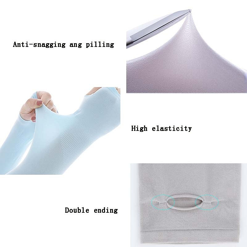 Ice Sleeves Sun-proof Fingerless Gloves Unisex Outdoor UV Protection