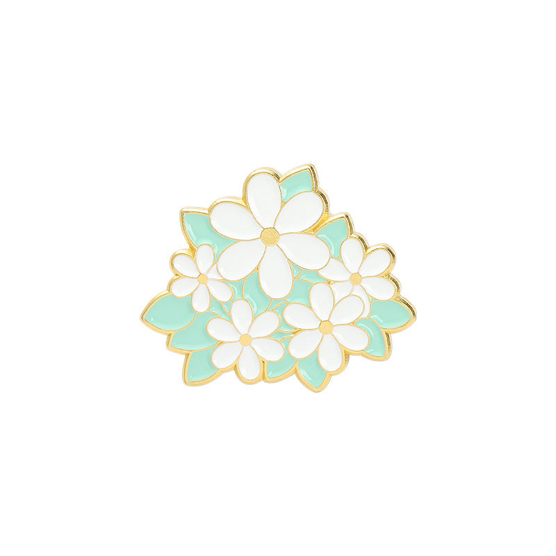 Colorful Sunflower Lily Series Brooch For Clothes And Backpack