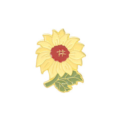 Colorful Sunflower Lily Series Brooch For Clothes And Backpack