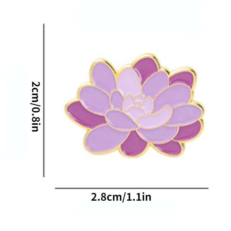 Colorful Sunflower Lily Series Brooch For Clothes And Backpack