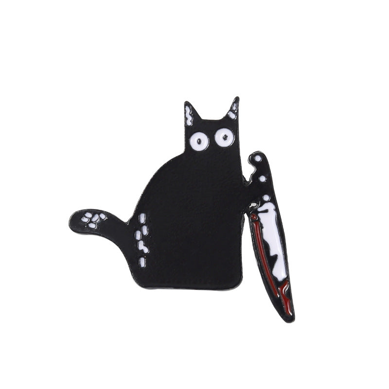 Funny Cat Metal Clothes Brooch - Animals Lover Jewelry