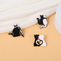 Funny Cat Metal Clothes Brooch - Animals Lover Jewelry