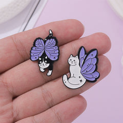 Cartoon Magic Cat Enamel Brooch Kids Accessories For Patry