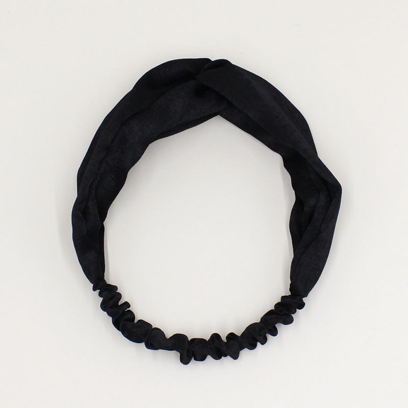 Retro Face Wash Headband Knotted Hair Band