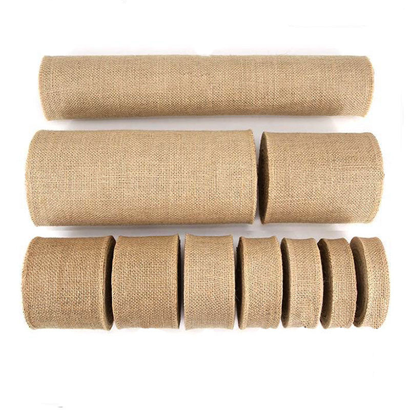 2m Natural Jute Ribbon Burlap Wedding DIY Handwork Trim