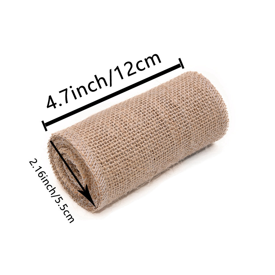 2m Natural Jute Ribbon Burlap Wedding DIY Handwork Trim
