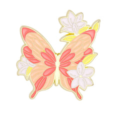 Colorful Butterfly Brooch Aluminum Alloy Pin for Men
