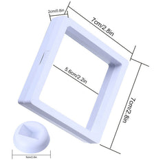 PE Film Suspension Jewelry Display Box Square 3D Album Floating Frame Holder