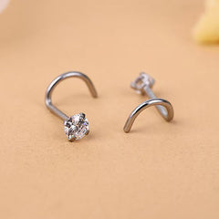 12pcs 20G Nose Rings Set Stainless Steel Nose Piercing Jewelry