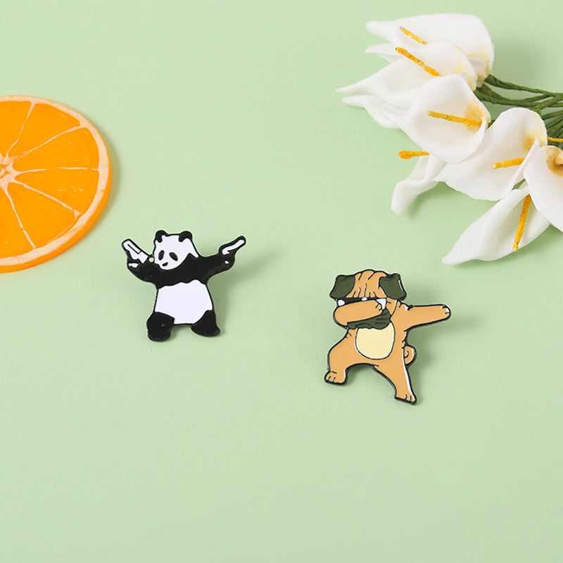 Panda Shar Pei Brooch Pin
