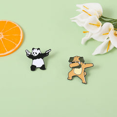 Panda Shar Pei Brooch Pin