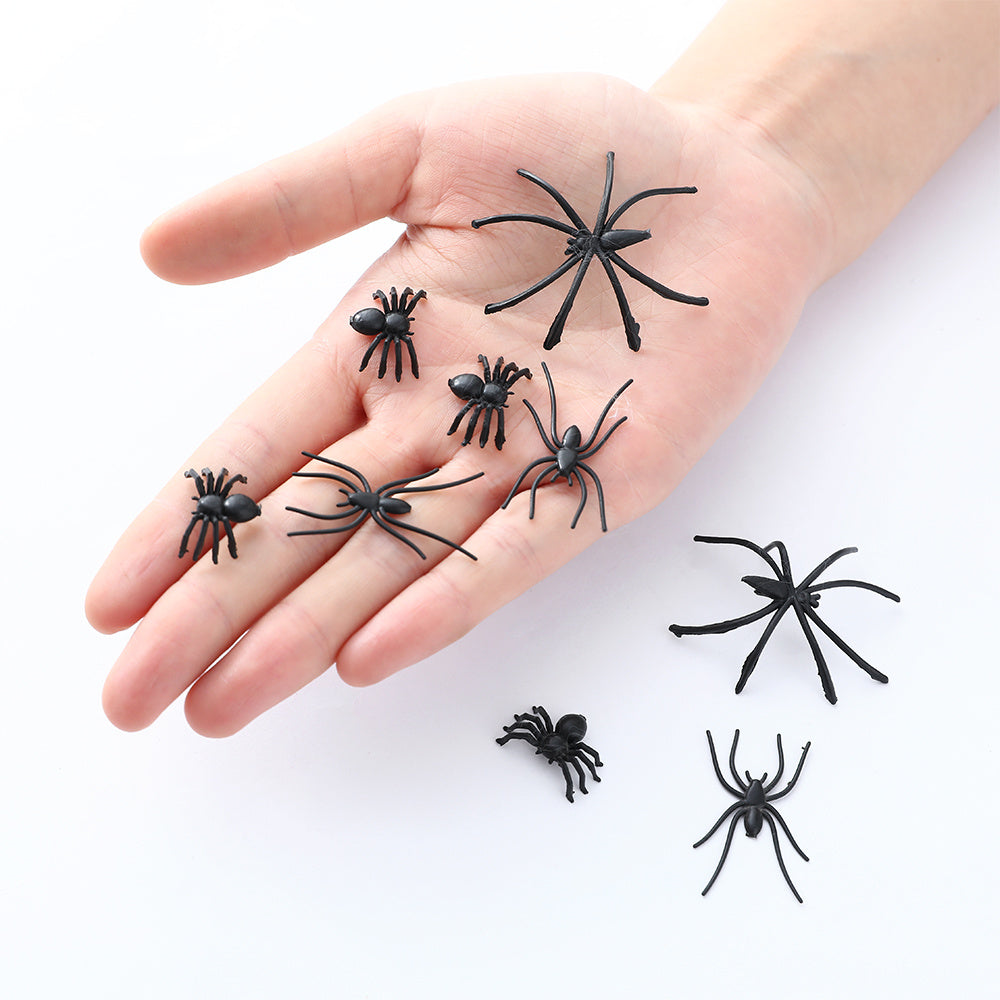 50pcs Spider Trick Toy for Halloween Decorations