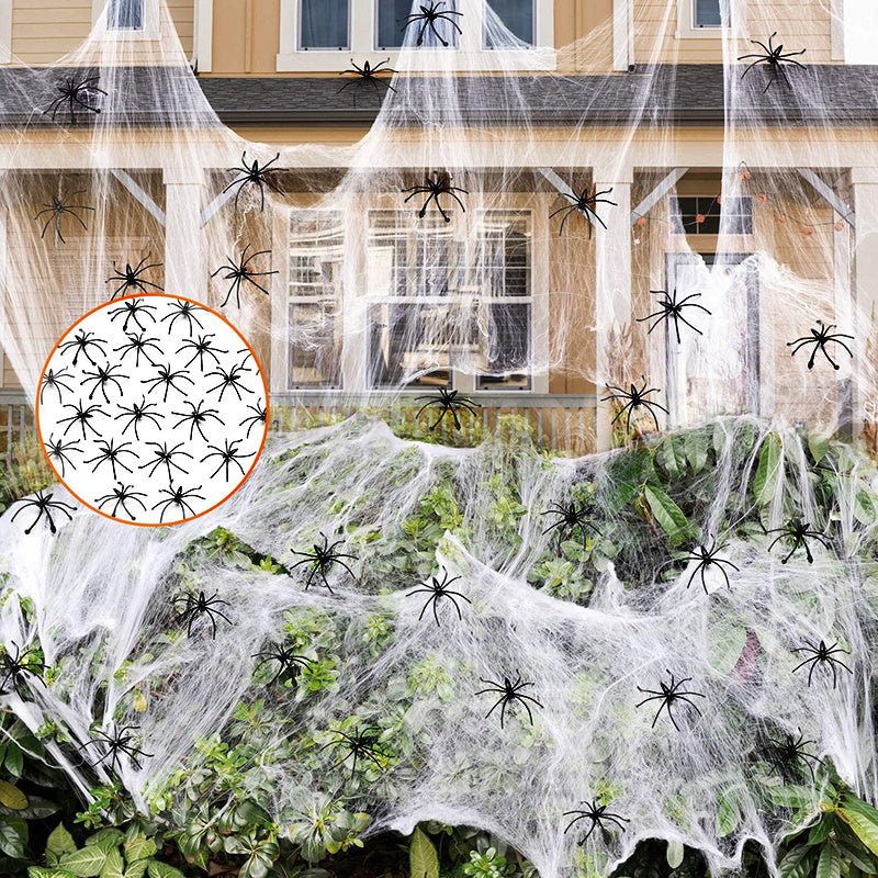 50pcs Spider Trick Toy for Halloween Decorations