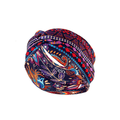 Boho Headband Wide Floral Knot Stretch Turban Head Wrap Hair Scarf Accessories