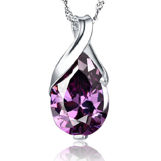 Rhinestone Pendant Necklace for Girls