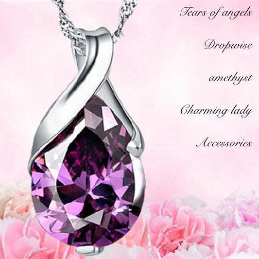 Rhinestone Pendant Necklace for Girls