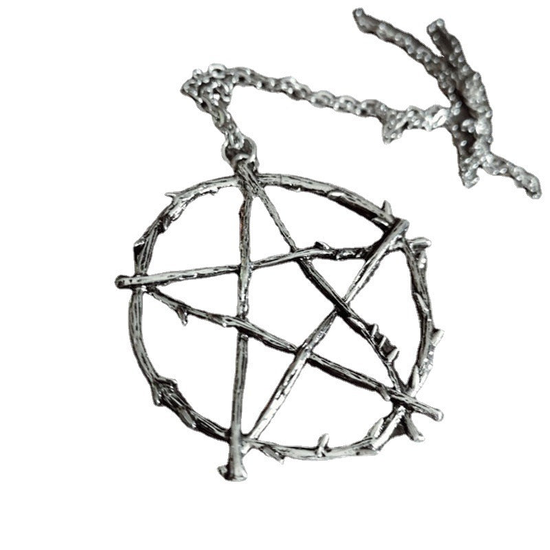 Men's Star Pendant Necklace Gothic Punk Party Accessories Jewelry Gift