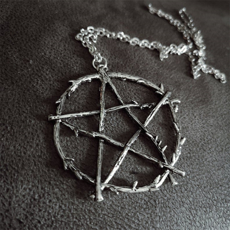 Men's Star Pendant Necklace Gothic Punk Party Accessories Jewelry Gift