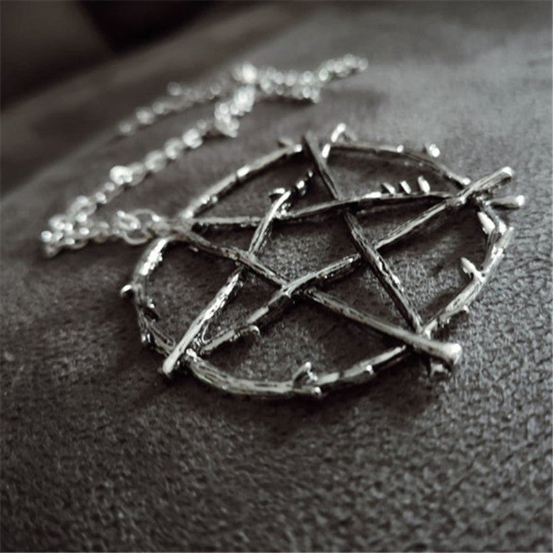 Men's Star Pendant Necklace Gothic Punk Party Accessories Jewelry Gift