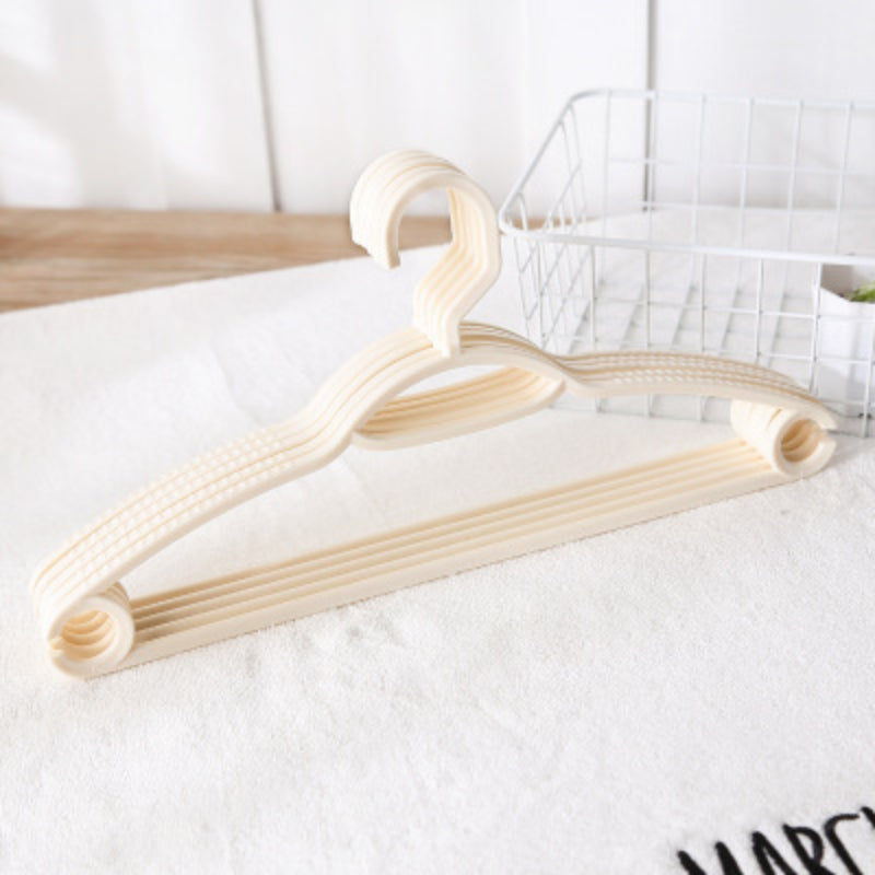 5pcs Anti-slip Clothes Hanger Drying Rack Coat Hanger Adult Clothing Organizer