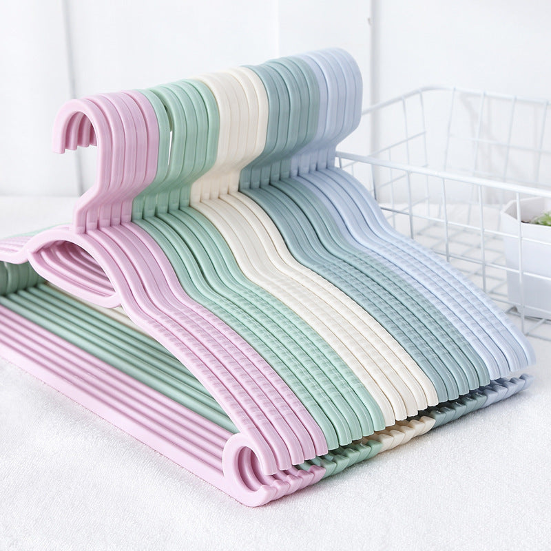 5pcs Anti-slip Clothes Hanger Drying Rack Coat Hanger Adult Clothing Organizer