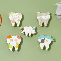 Love Teeth Funny Brooch For Men Pins