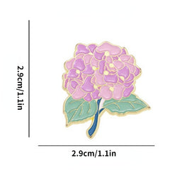 Lily Violet Flower Brooch For Men