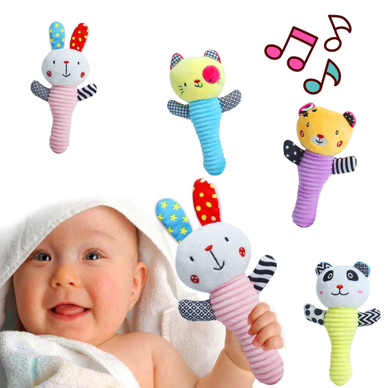 Baby Plush Toy Hand Rattle Educational Toy For Baby Girls And Boys