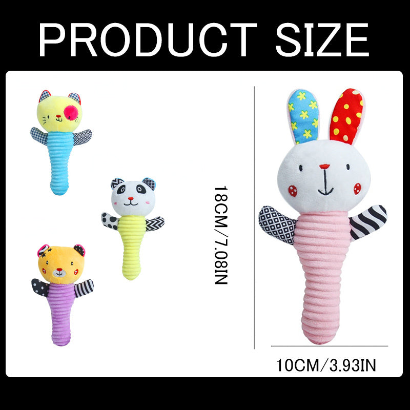 Baby Plush Toy Hand Rattle Educational Toy For Baby Girls And Boys