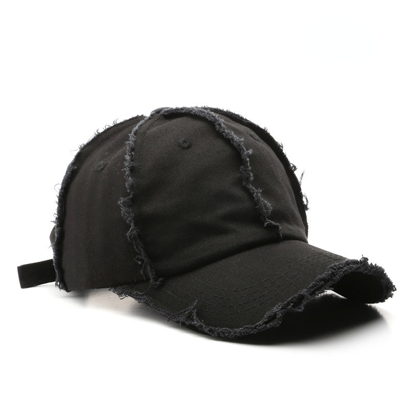 Men's Retro Solid Washed Cotton Peaked Cap Outdoor Sports Sunshade Baseball Cap