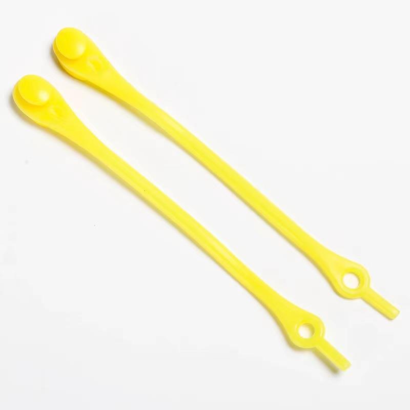 12pcs Colorful Tie Silicone Elastic Lazy Shoelaces for Adults Kids