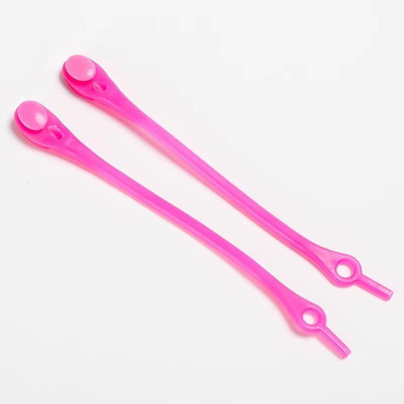 12pcs Colorful Tie Silicone Elastic Lazy Shoelaces for Adults Kids