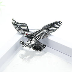 Men's Flying Eagle Brooches 3 Colors Animal Pins
