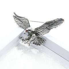 Men's Flying Eagle Brooches 3 Colors Animal Pins