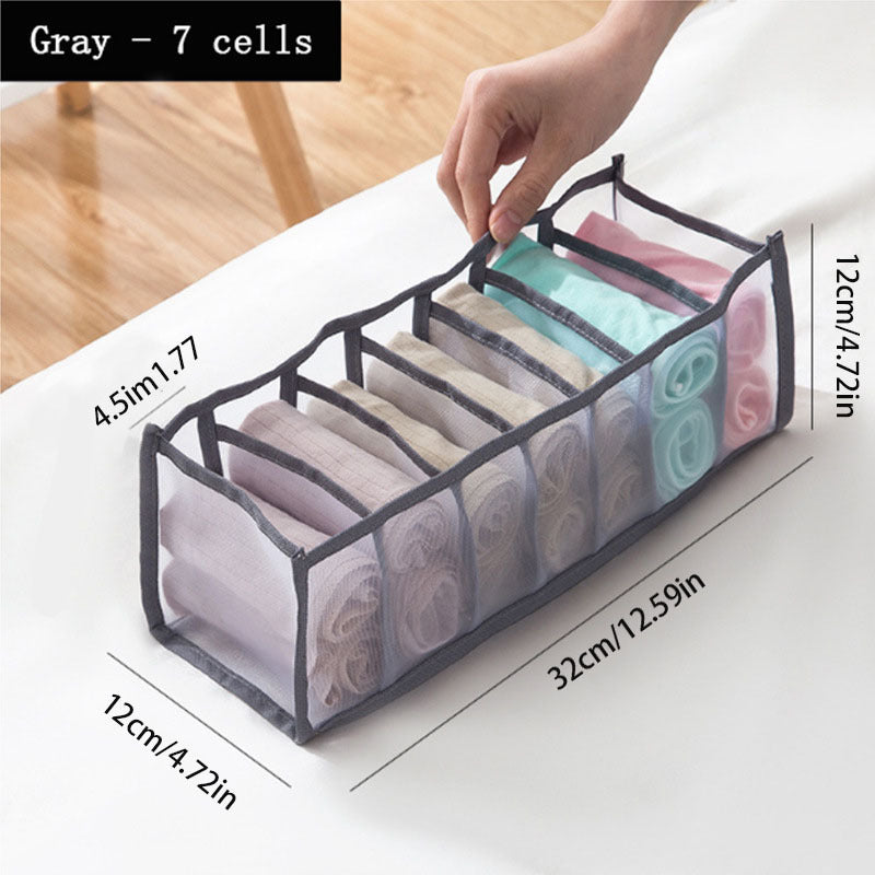 Foldable Underwear Pants Storage Box 11 Grids Drawer Storage Box