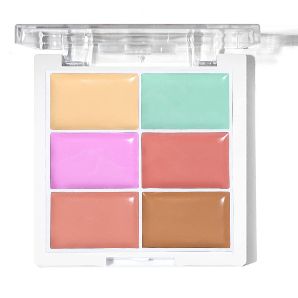 Concealer Palette Cream Contouring Kit for Dark Circles Scars Uneven Skin Tone