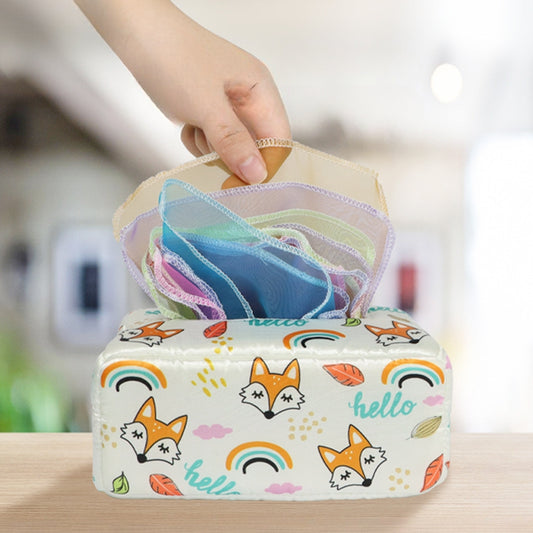 Baby Proof Tissue Box with Finger Exercising Toy