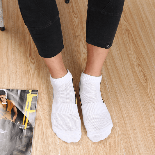 5Pairs Men's Sports Running Cotton Socks Mid Tube Basketball All Seasons