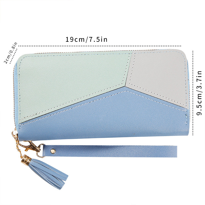 Textured PU Leather Wallet Clutch Bag for Women