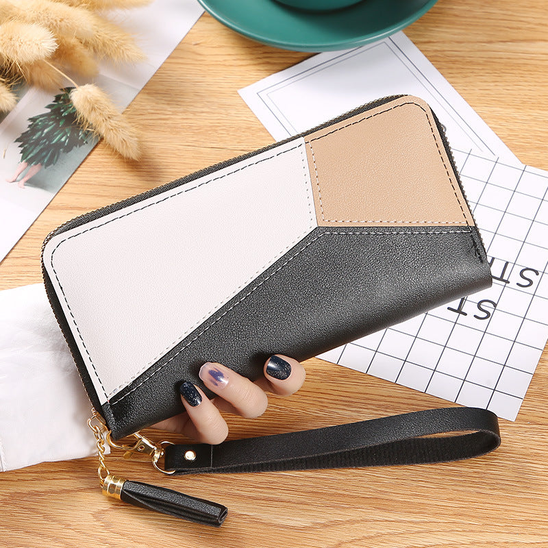 Textured PU Leather Wallet Clutch Bag for Women