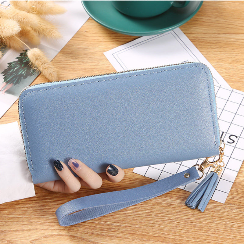 Textured PU Leather Wallet Clutch Bag for Women