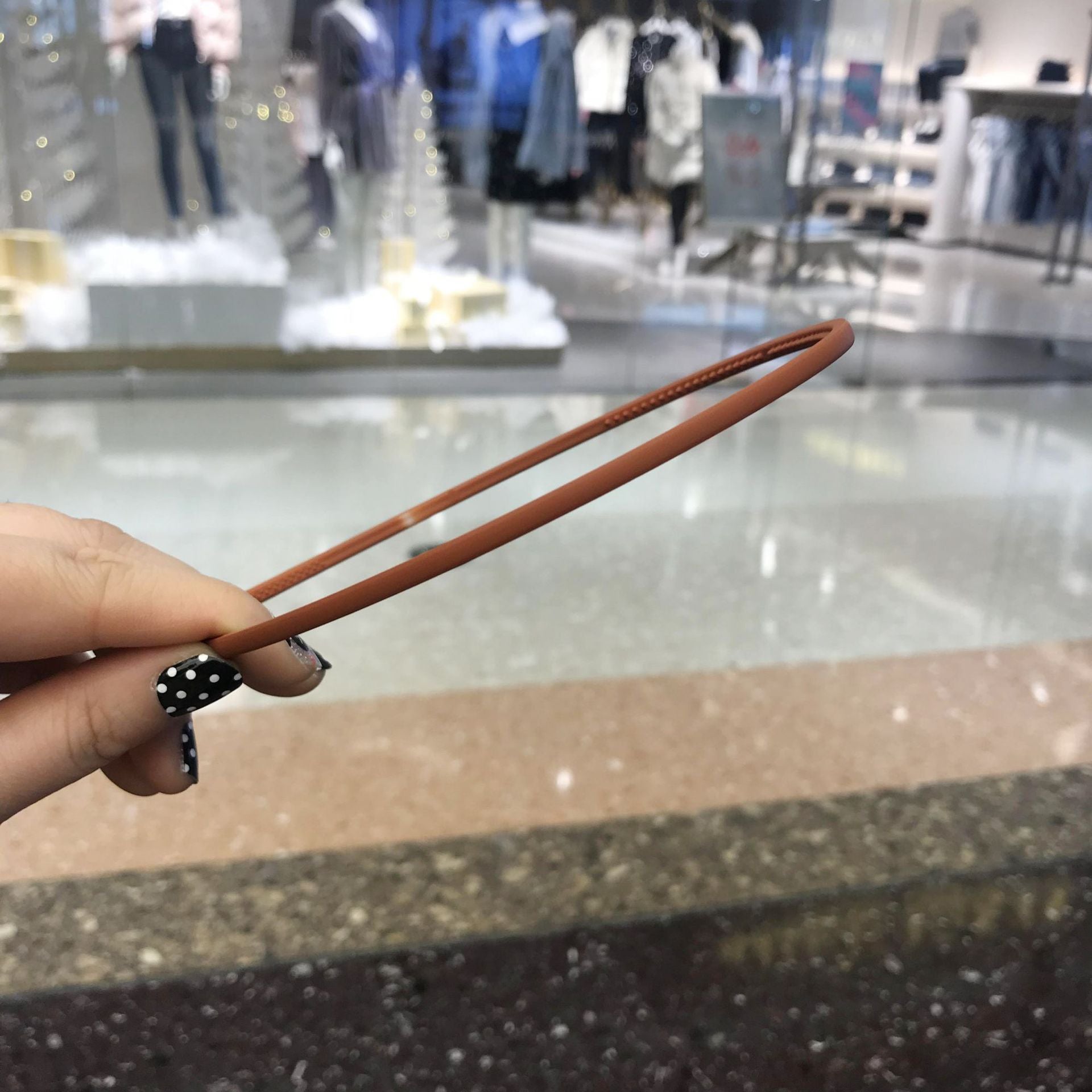 Matte Skinny Headband Non slip Waterproof Sweet Hair Accessories Girls Women