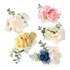 Simulation Flower Hair Comb Floral Hair Decoration Accessories