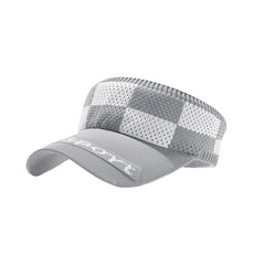 Knitted Visor Hat Block Ponytail UV Protection Sun Hat Women Golf Baseball Cap