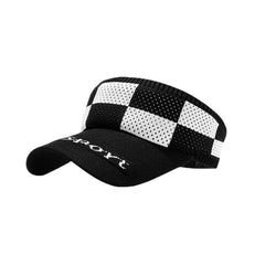 Knitted Visor Hat Block Ponytail UV Protection Sun Hat Women Golf Baseball Cap