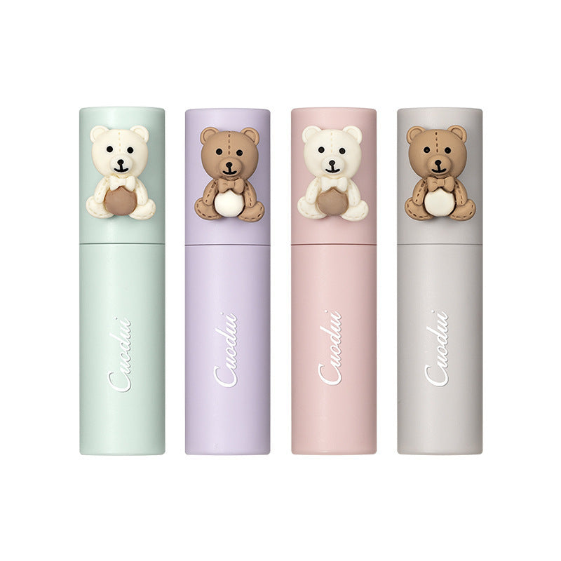 Bear Packed Velvet Matte Lipstick Blush Soft Matte Waterproof Lip Gloss